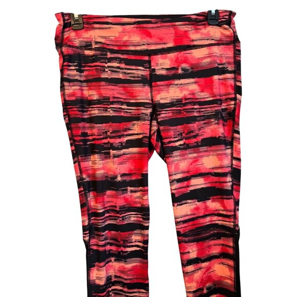 Old Navy Active Go-Dry Tall XL Womens Leggings Red & Black Abstract Print - Picture 10 of 12